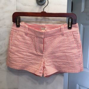 J Crew seersucker shorts